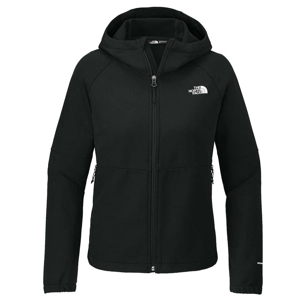 The North Face Women'sTNF Black Heather Barr Lake Hooded Soft Shell Jacket