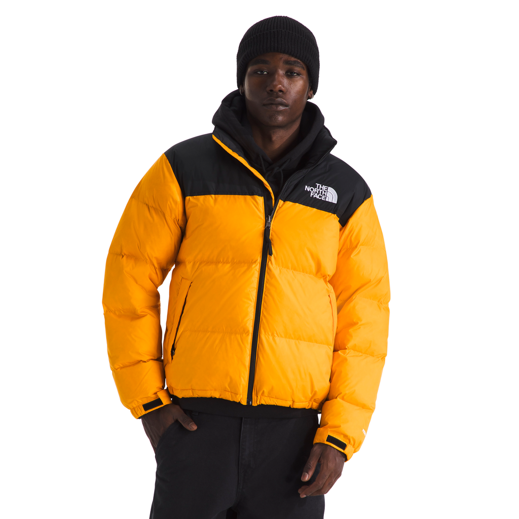 The North Face Men's 1996 Retro Nuptse Jacket in Summit Gold/TNF Black/Recycled Down