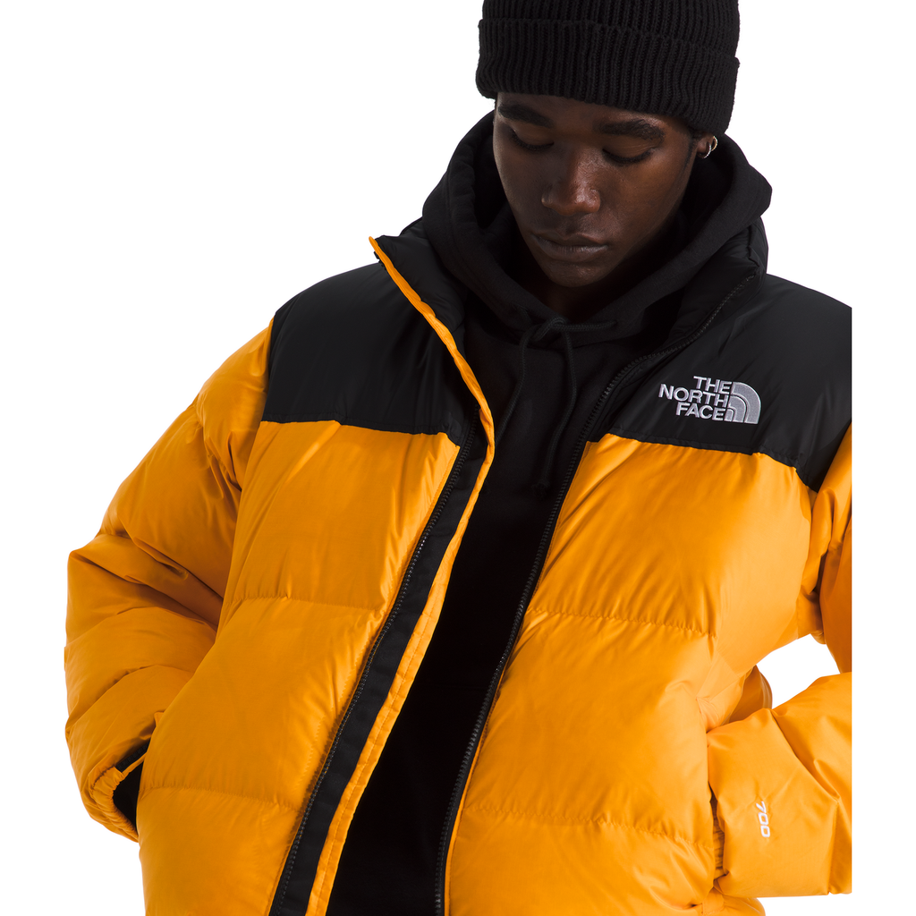 The North Face Men's 1996 Retro Nuptse Jacket in Summit Gold/TNF Black/Recycled Down