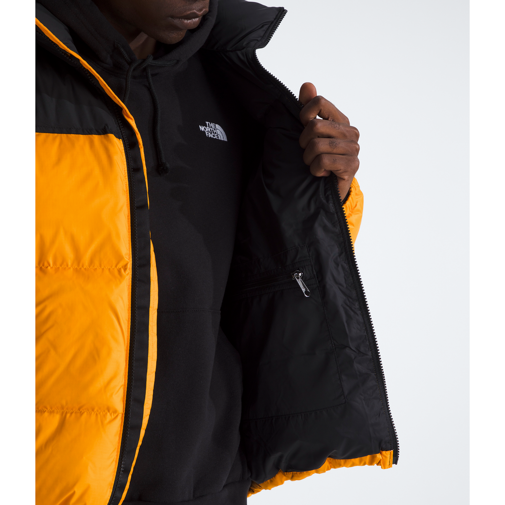 The North Face Men's 1996 Retro Nuptse Jacket in Summit Gold/TNF Black/Recycled Down