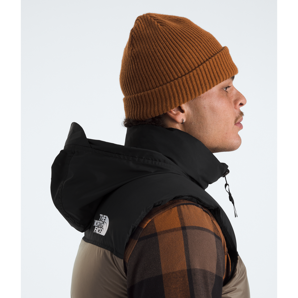 The North Face Men's 1996 Retro Nuptse Vest in Mocha Brown/TNF Black