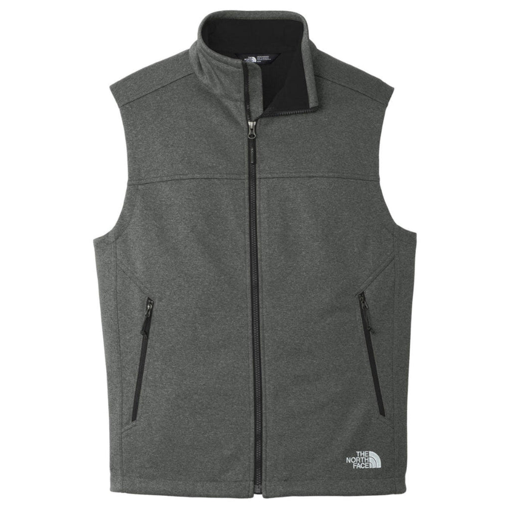 The North Face Men's Dark Grey Heather Ridgewall Soft Shell Vest