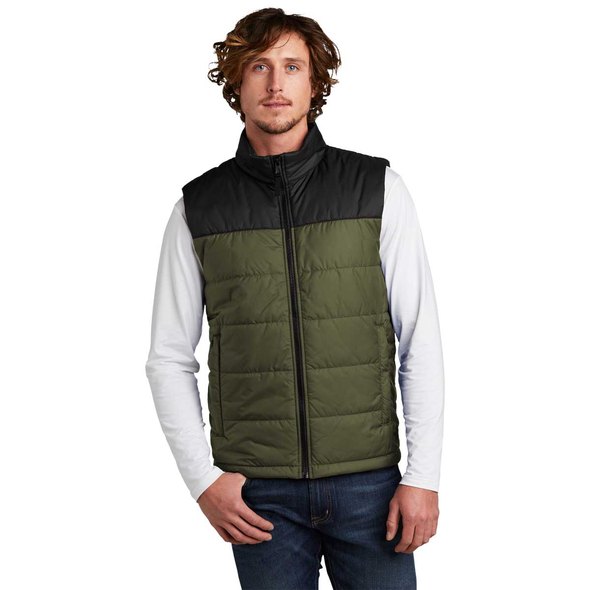 The North Face Men's Burnt Olive Green Everyday Insulated Vest