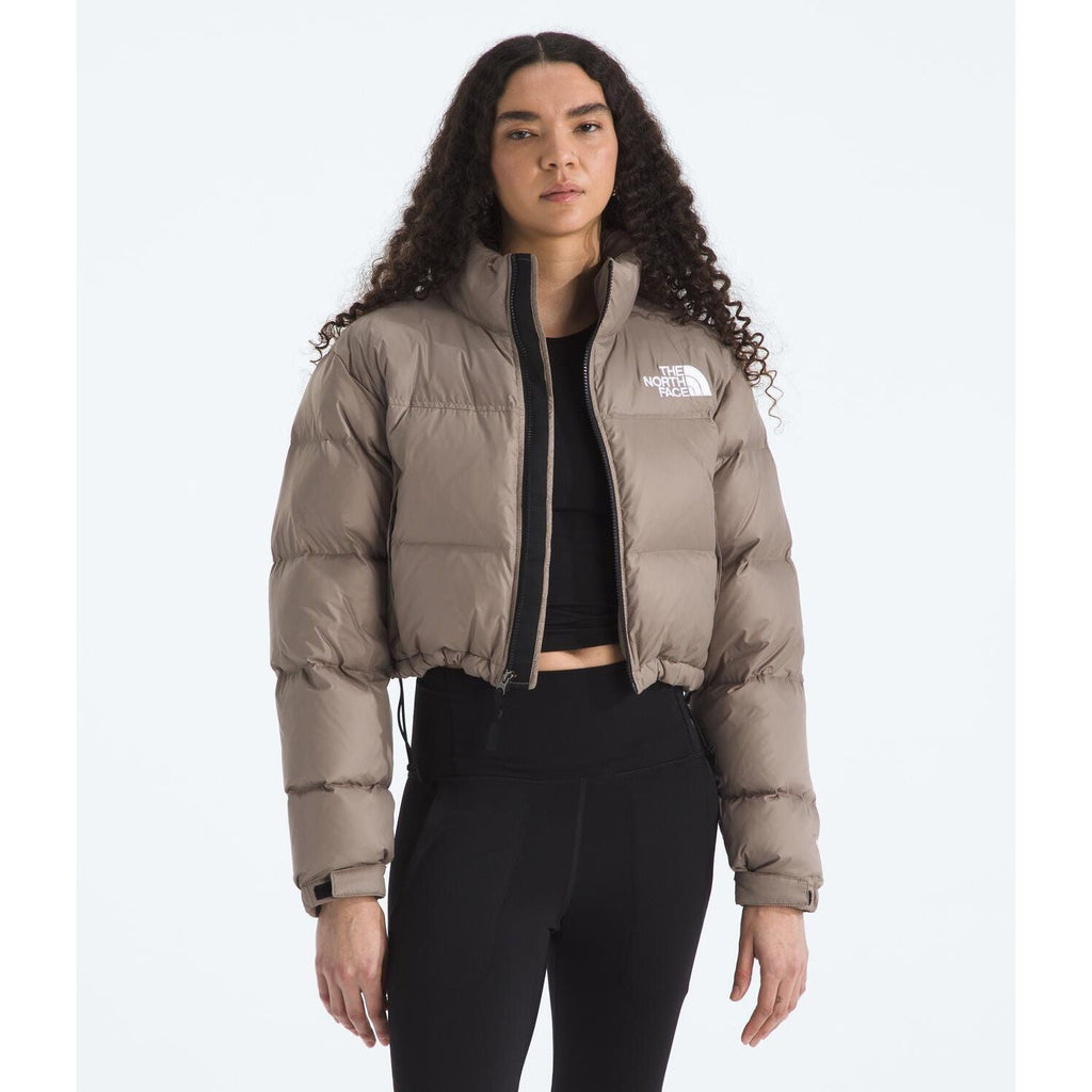 The North Face Women's Nuptse Short Jacket in Mocha Brown