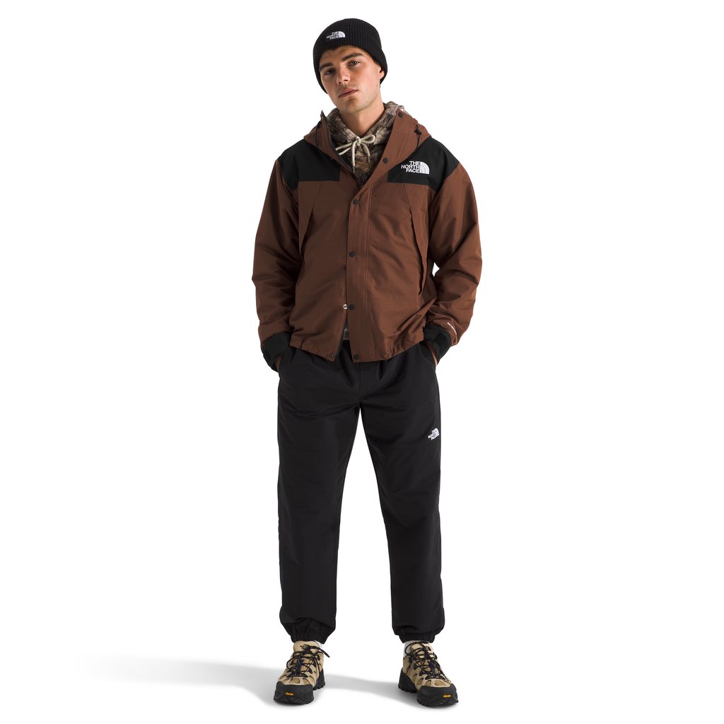 The North Face Men's DRYVENT™ Mono Mountain Jacket in Ember Soil/TNF Black