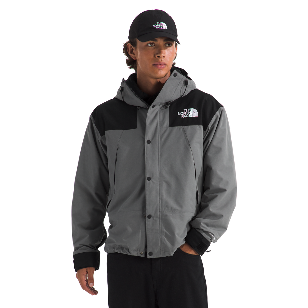 The North Face Men's DRYVENT™ Mono Mountain Jacket in Smoked Pearl/TNF Black