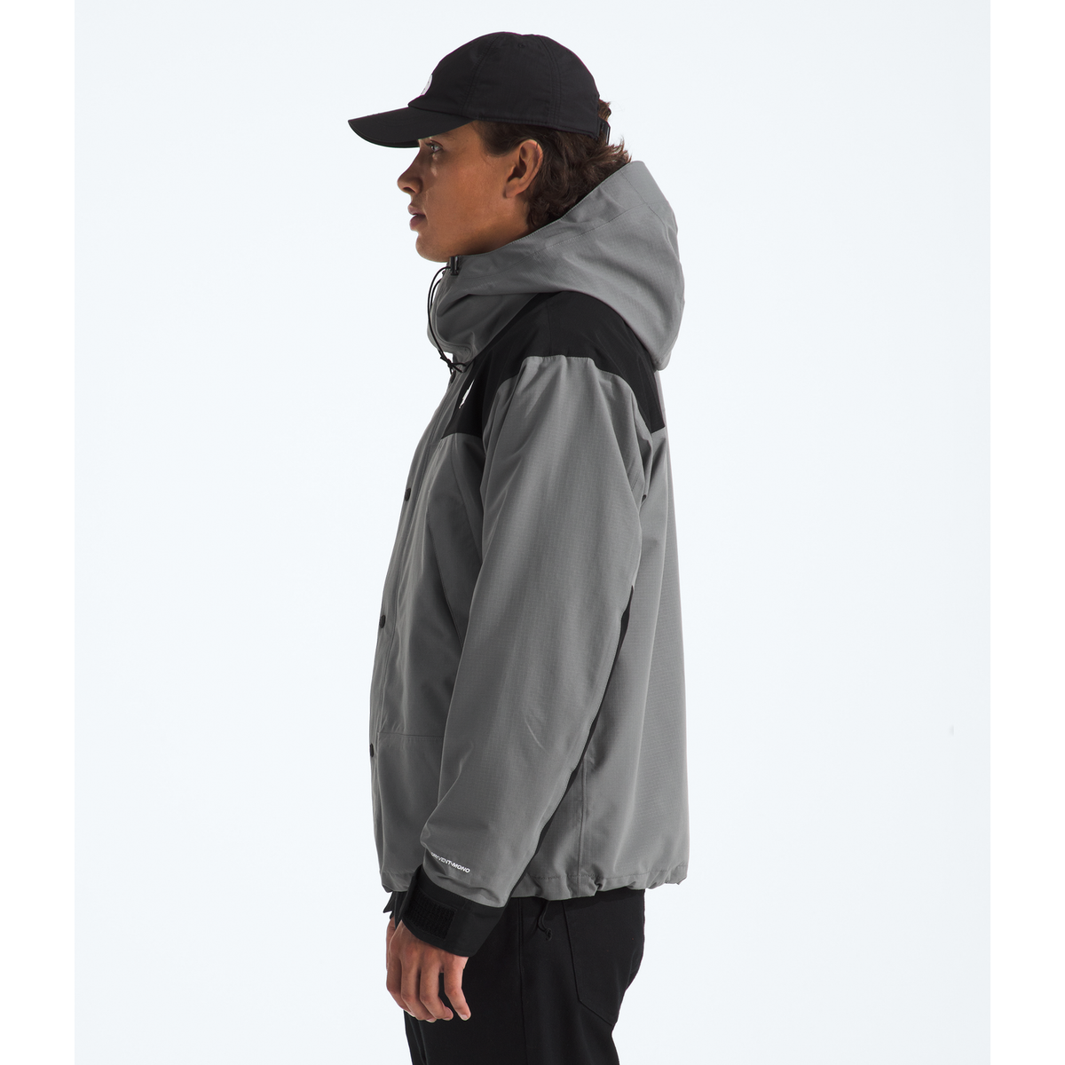 The North Face Men's DRYVENT™ Mono Mountain Jacket in Smoked Pearl/TNF Black