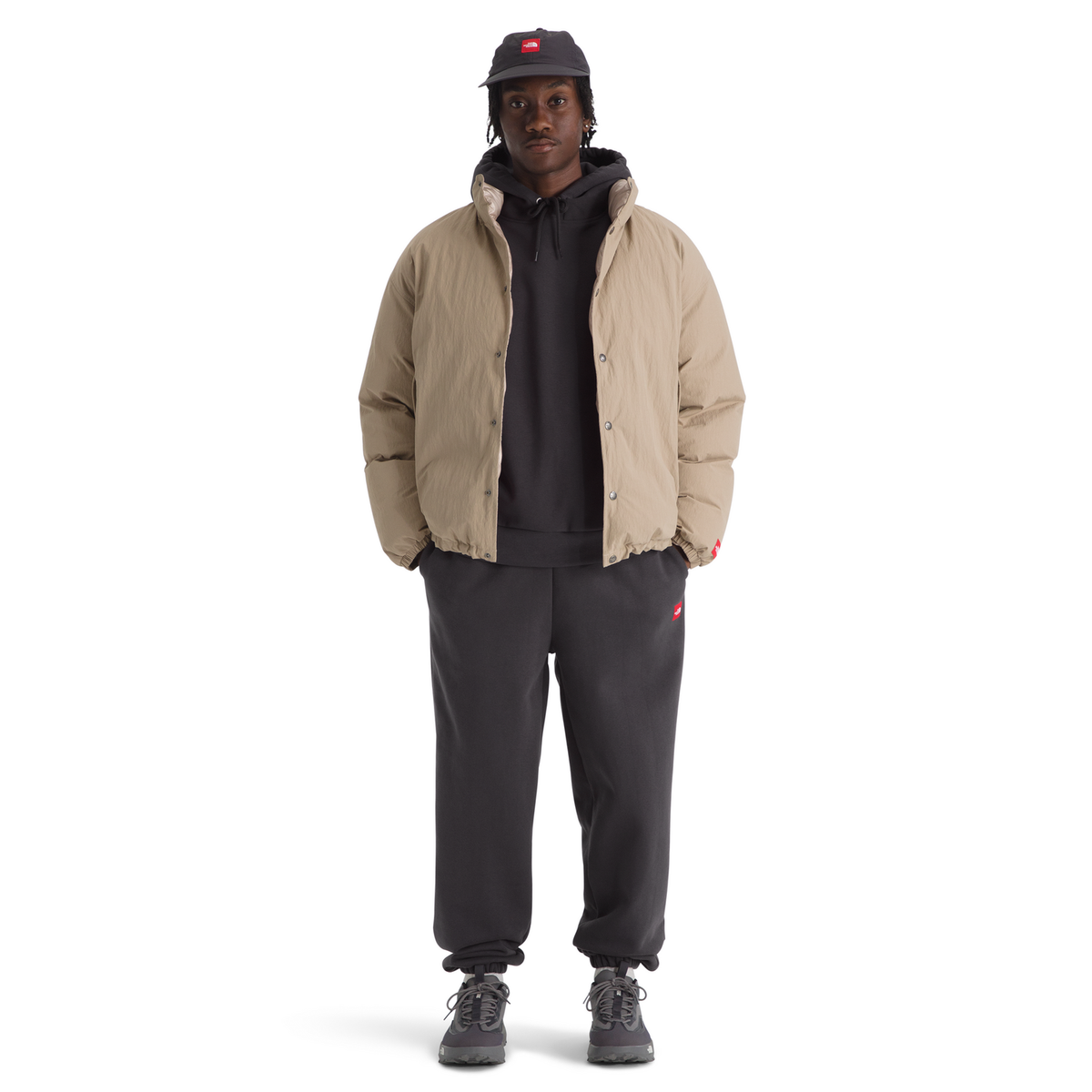 The North Face Men's Red Box Hoodie in Obsidian