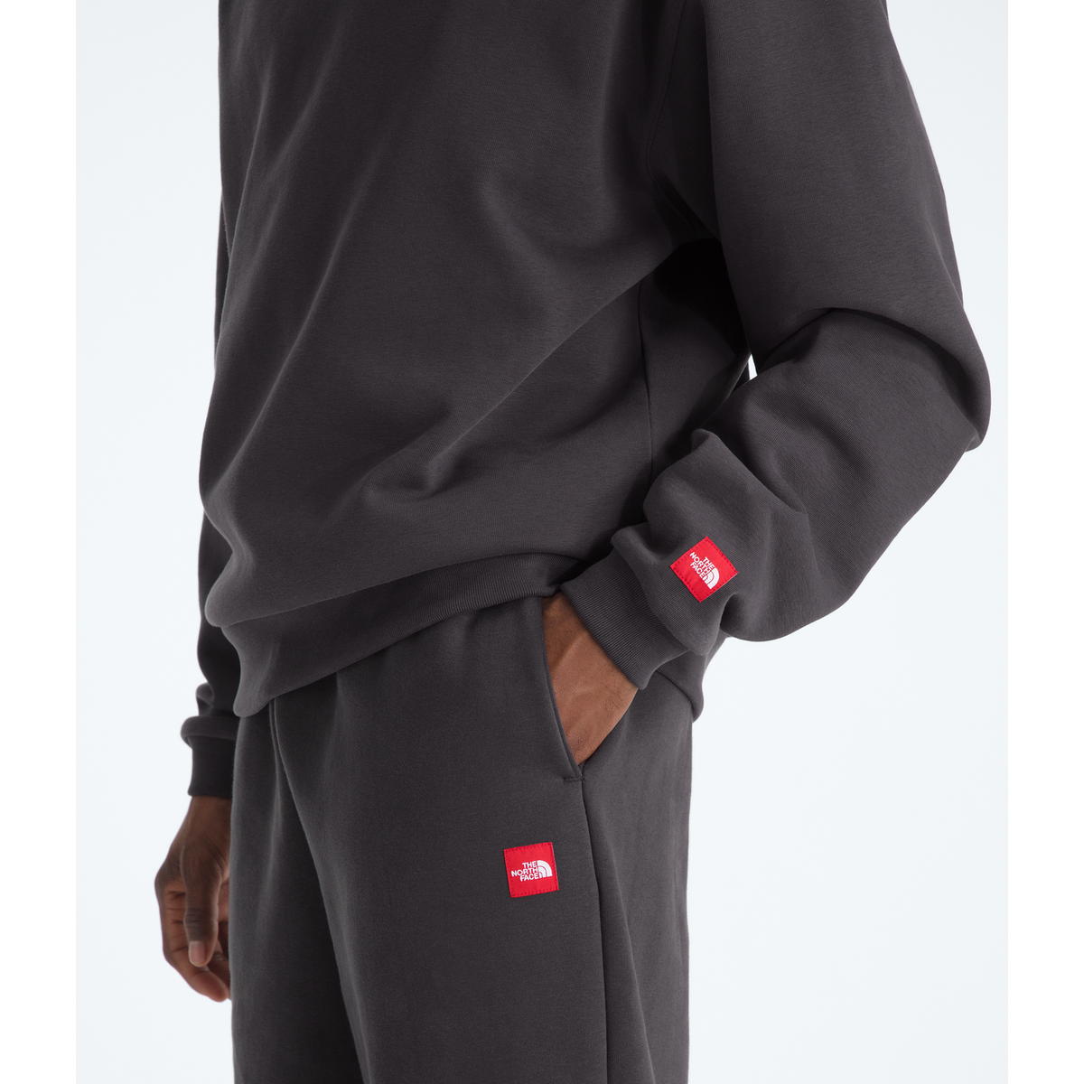 The North Face Men's Red Box Hoodie in Obsidian