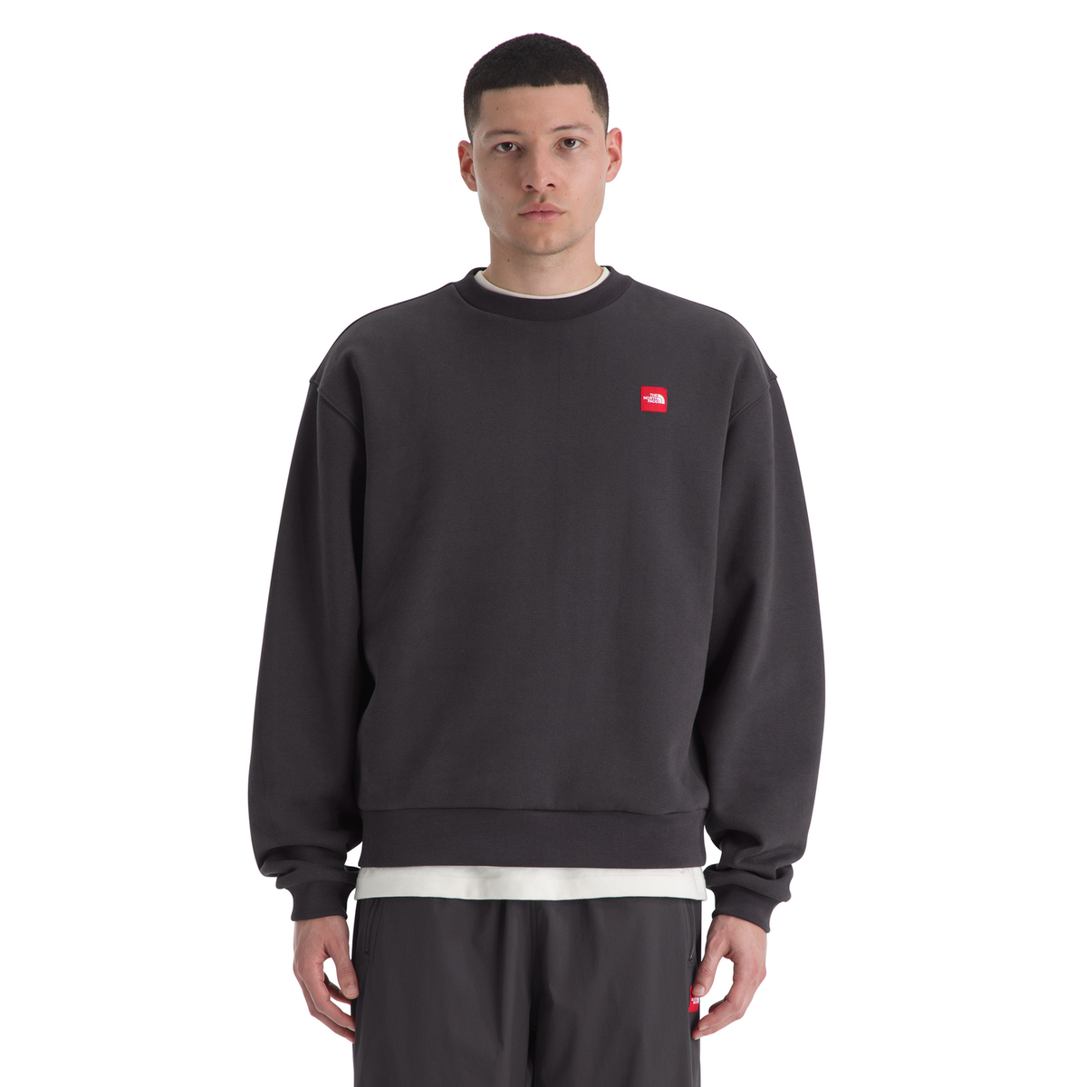 The North Face Men's Red Box Crew in Obsidian