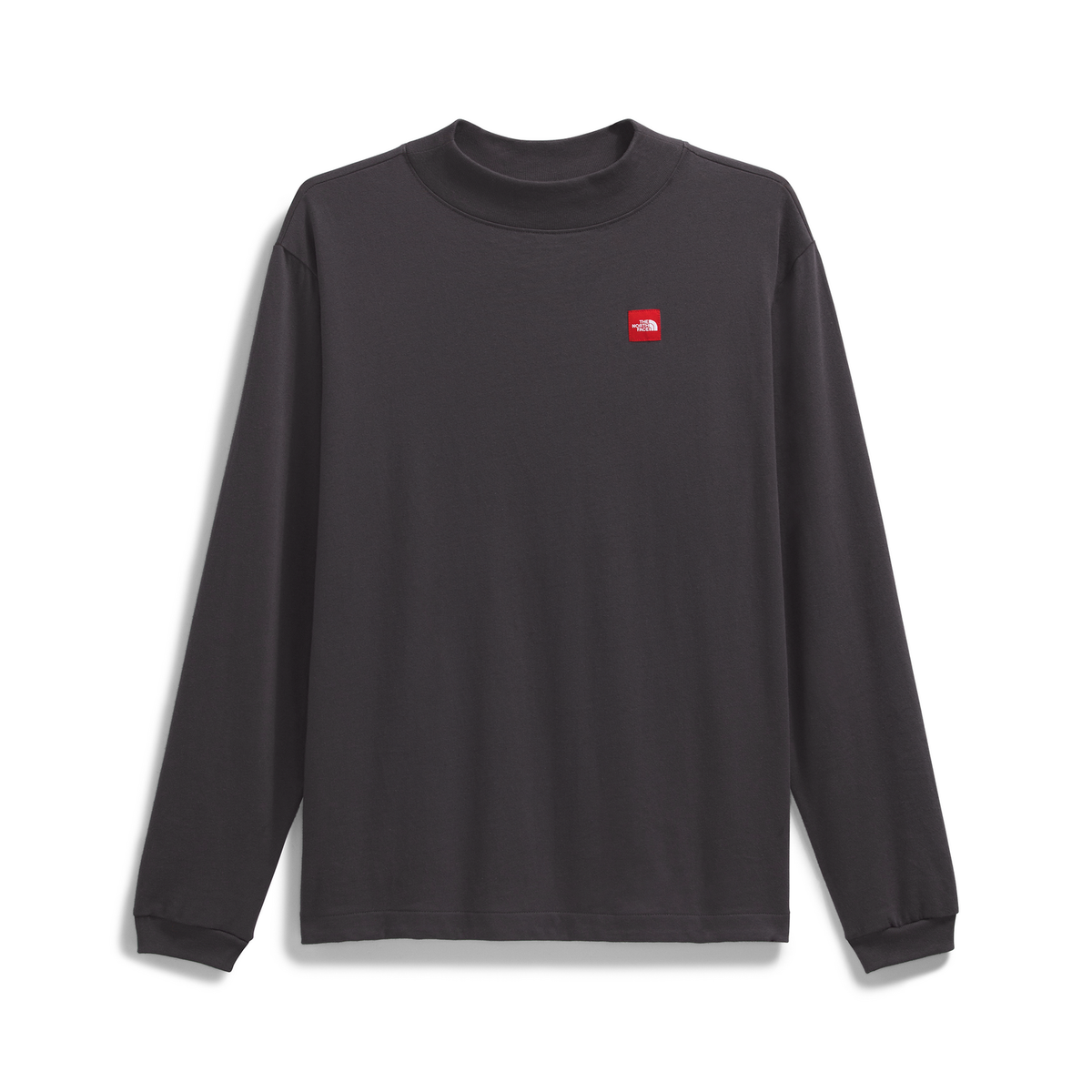The North Face Men's Red Box Long-Sleeve Tee in Obsidian
