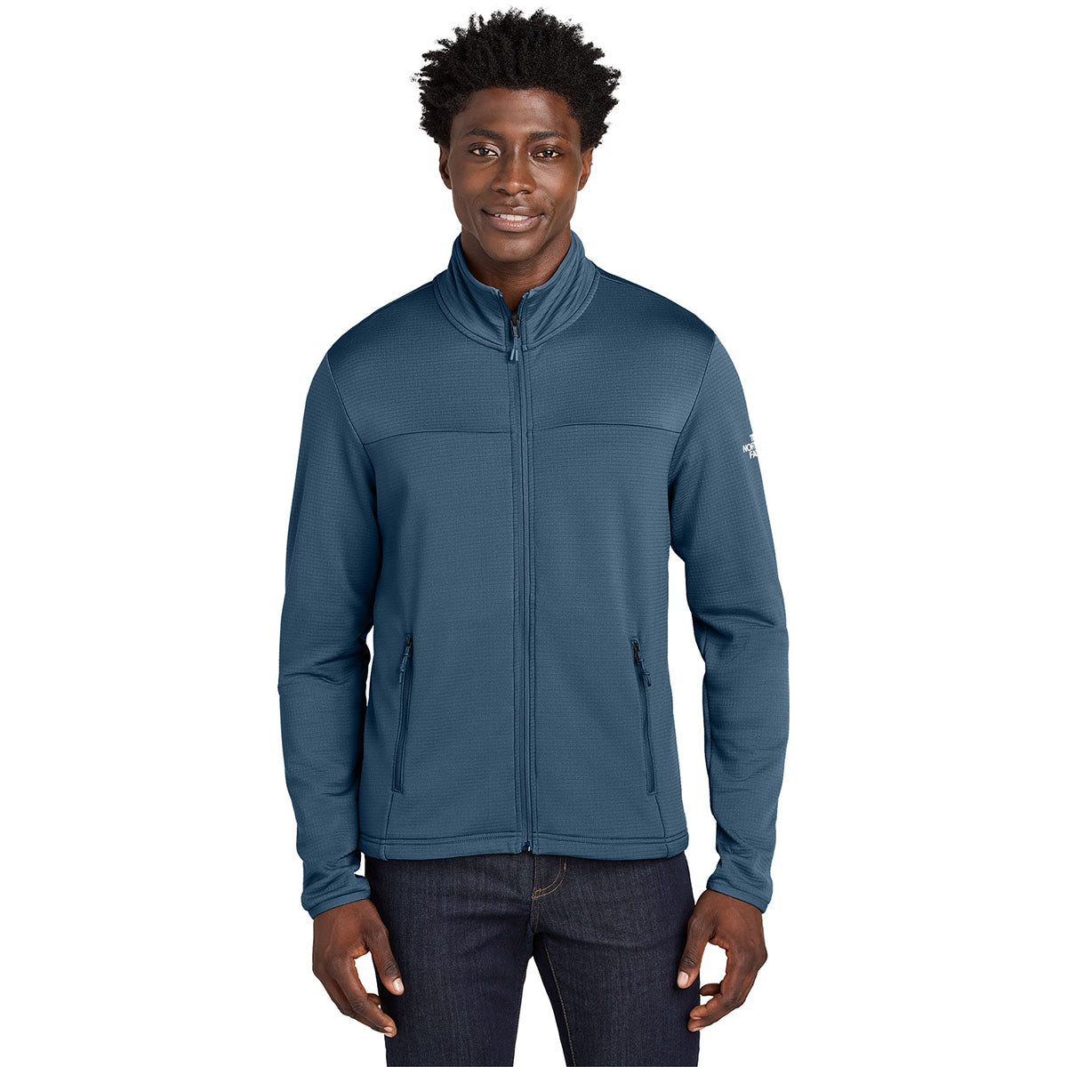 The North Face Men's Shady Blue Aim Full-Zip Fleece Jacket