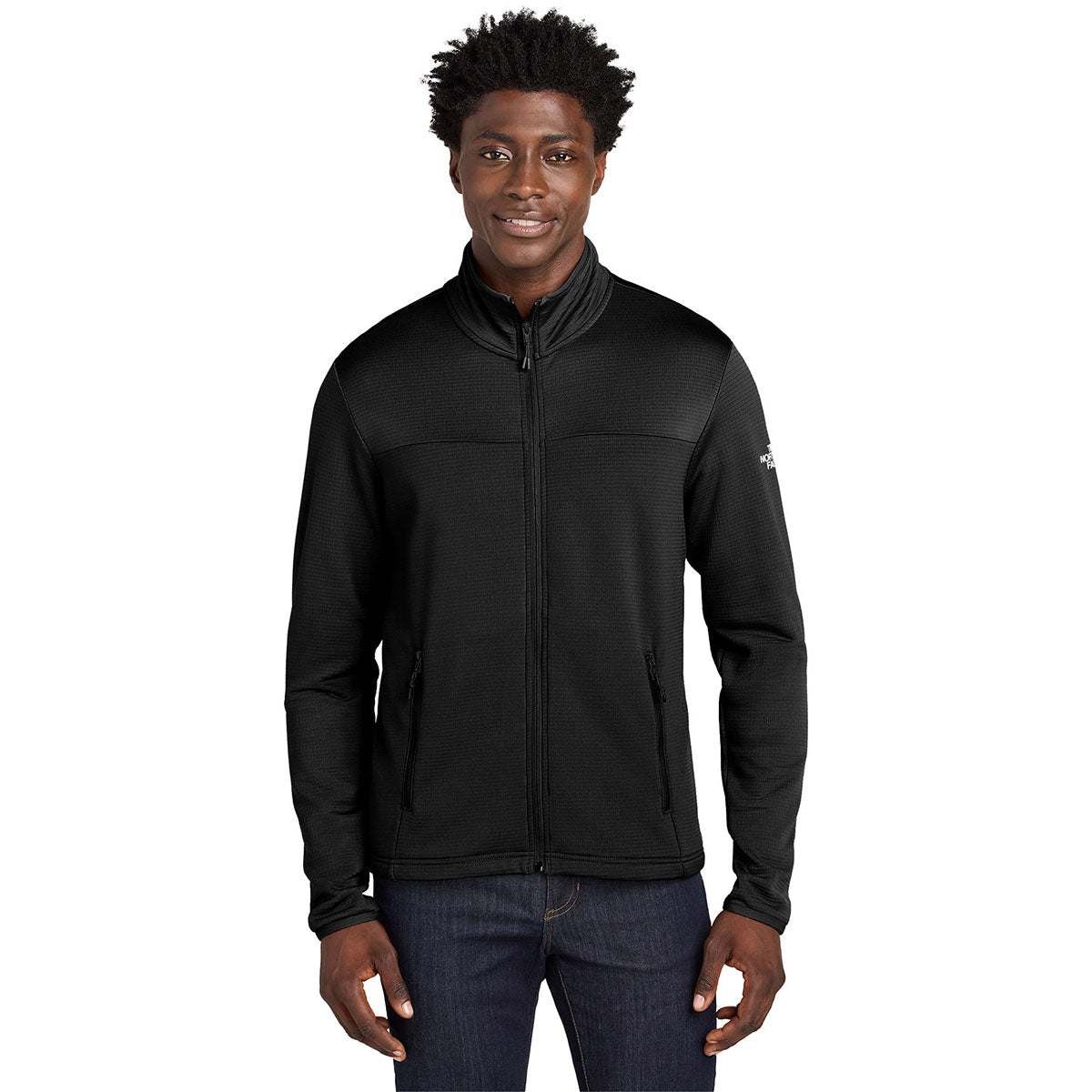 The North Face Men's TNF Black Aim Full-Zip Fleece Jacket