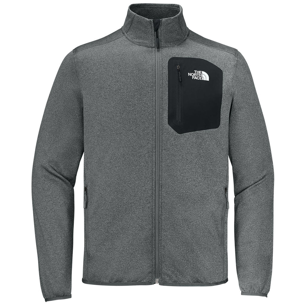 The North Face Men's TNF Medium Grey Heather Dove Creek Full-Zip Fleece Jacket