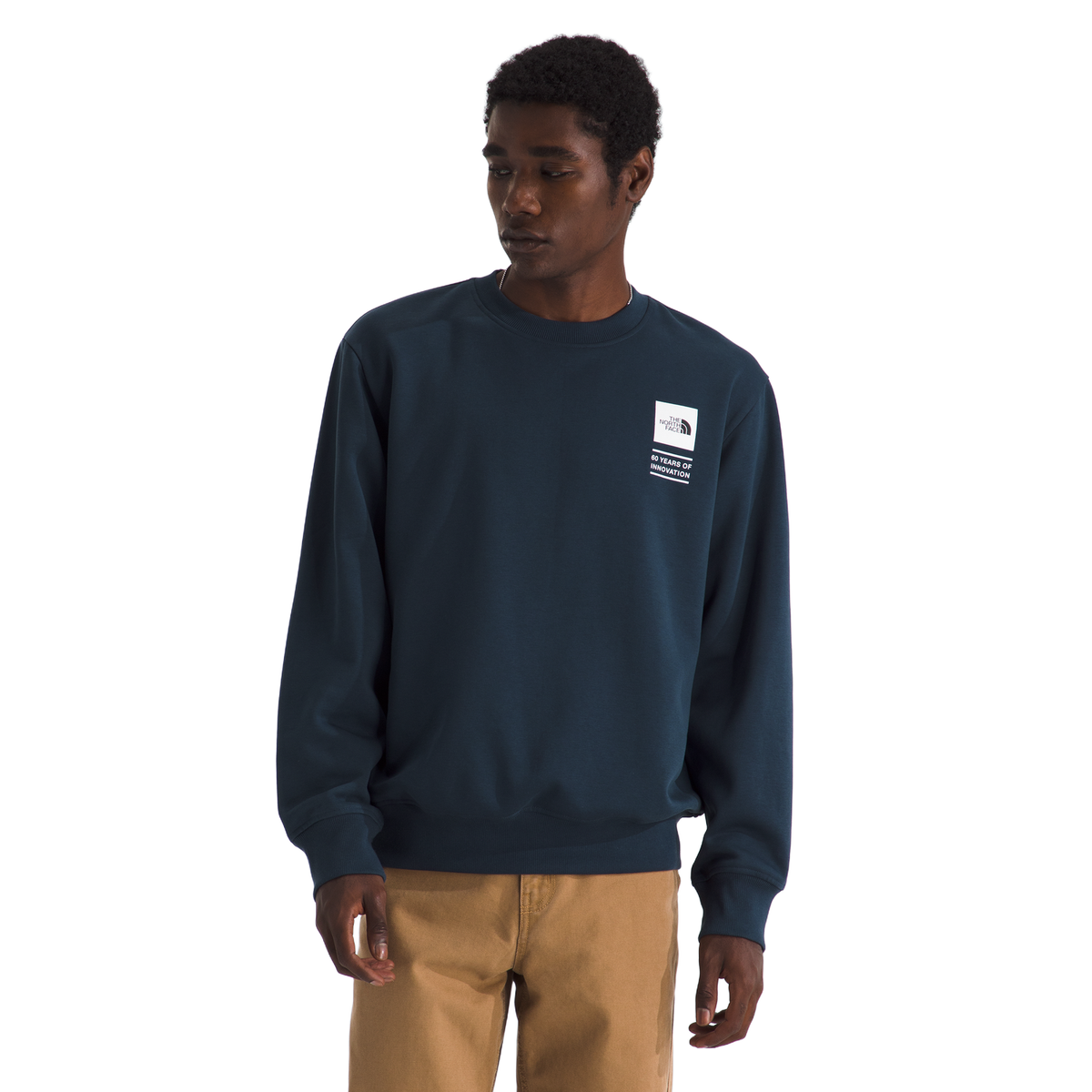 The North Face Celebration Relaxed Crew-Graphic in Summit Navy