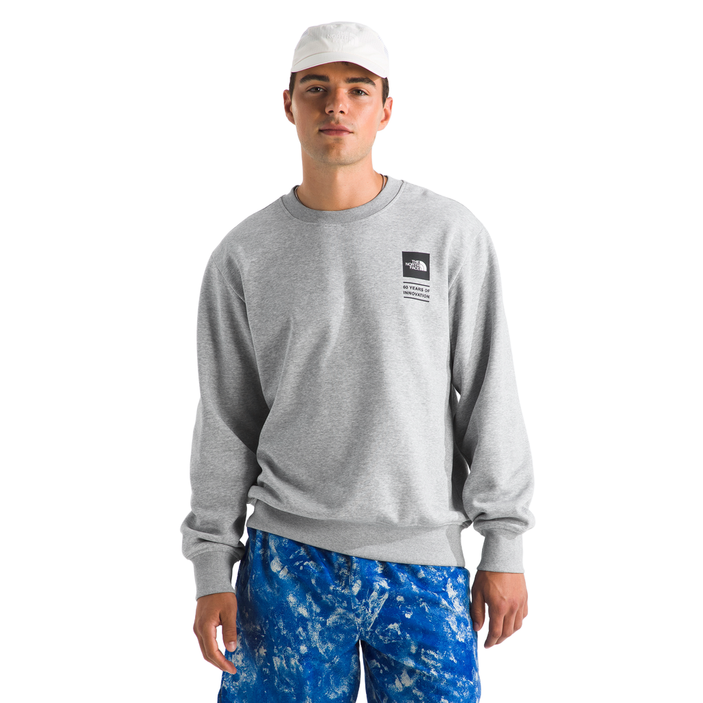 The North Face Celebration Relaxed Crew-Graphic in TNF Light Grey Heather