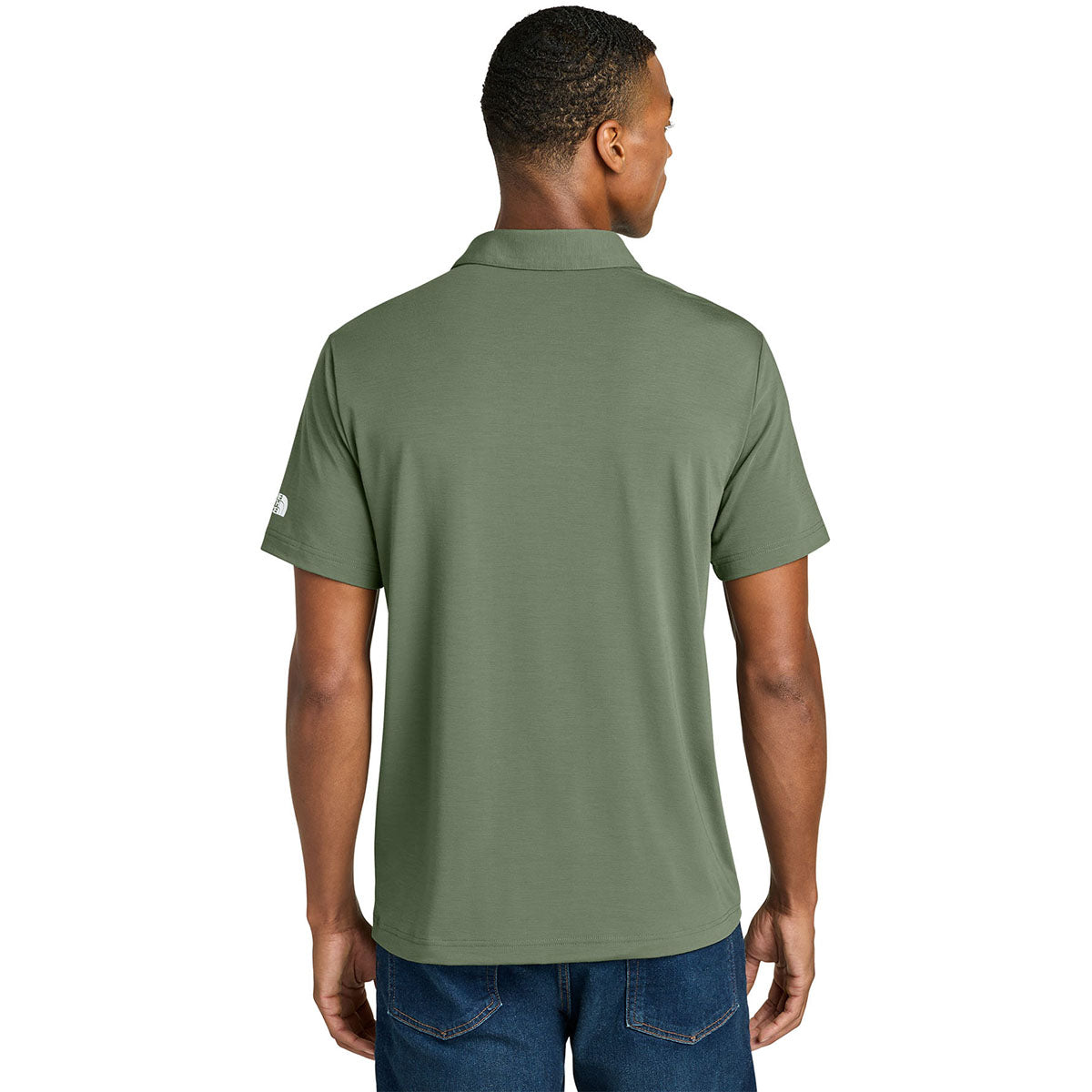 The North Face Men's Bark Mist Green Canyon Crest Polo