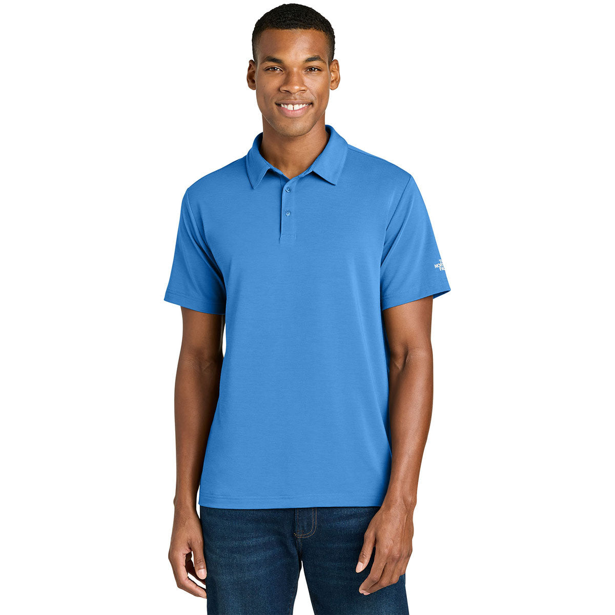 The North Face Men's Marina Blue Canyon Crest Polo