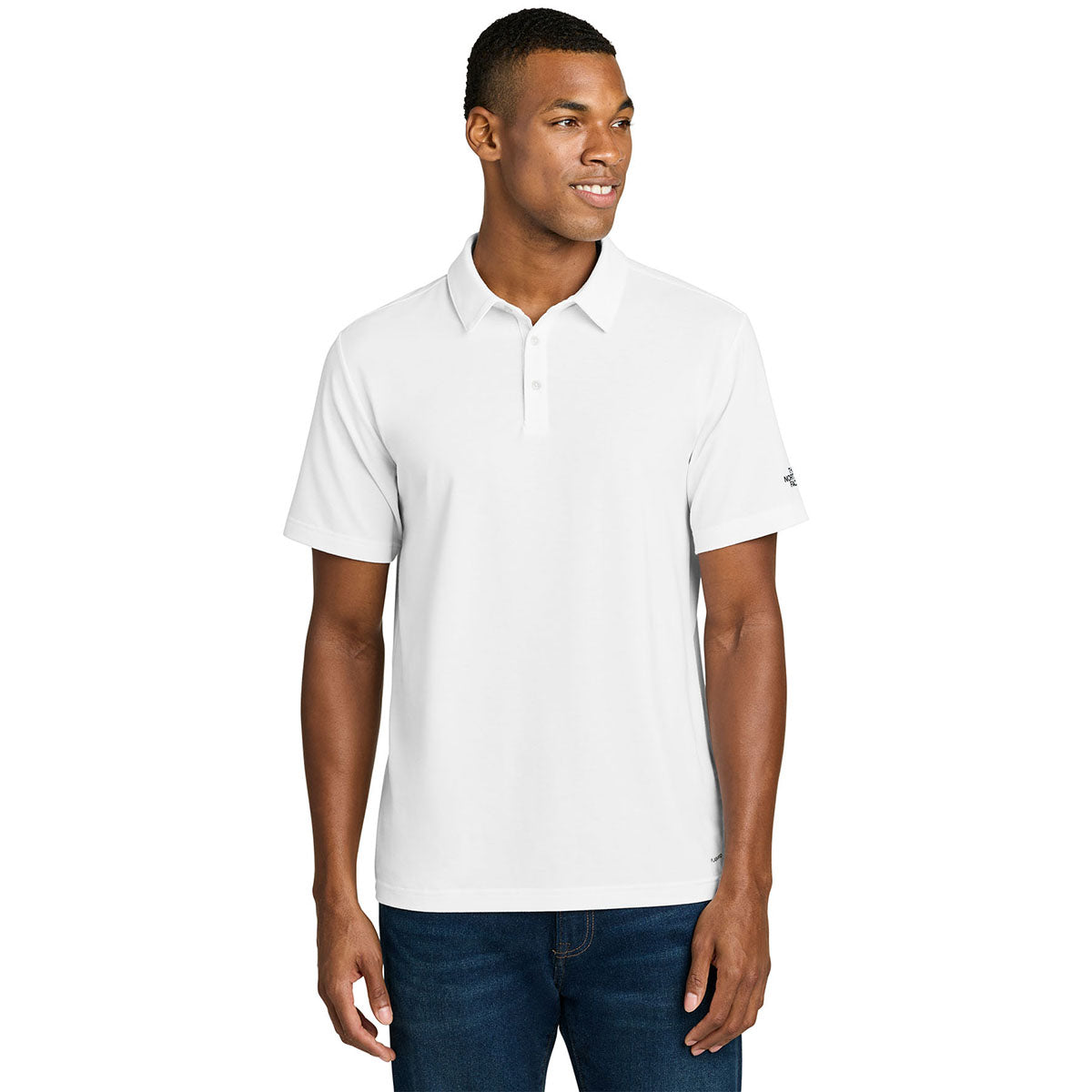 The North Face Men's TNF White Canyon Crest Polo