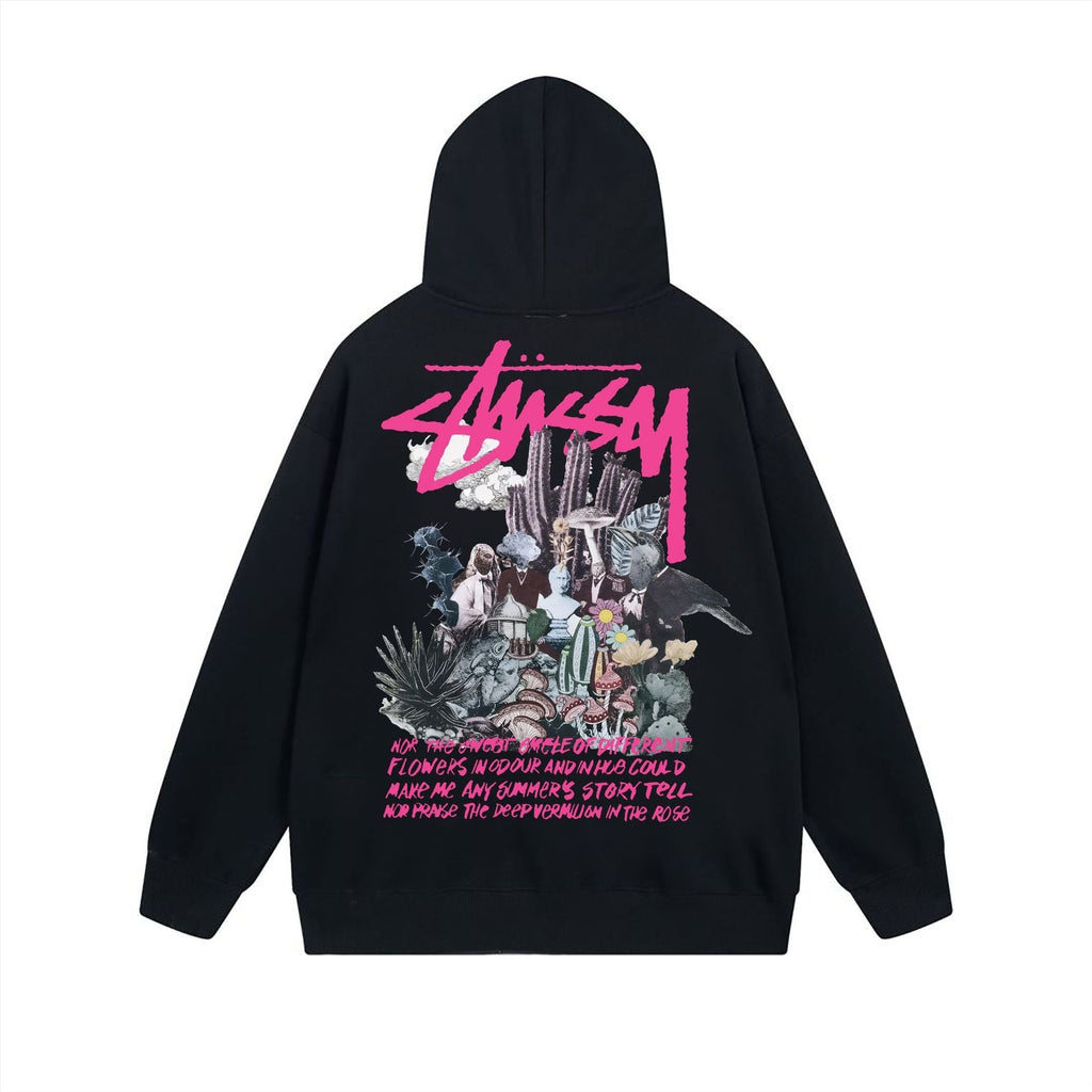 Stussy Hoodie Zip Cardigan Hooded Sweater