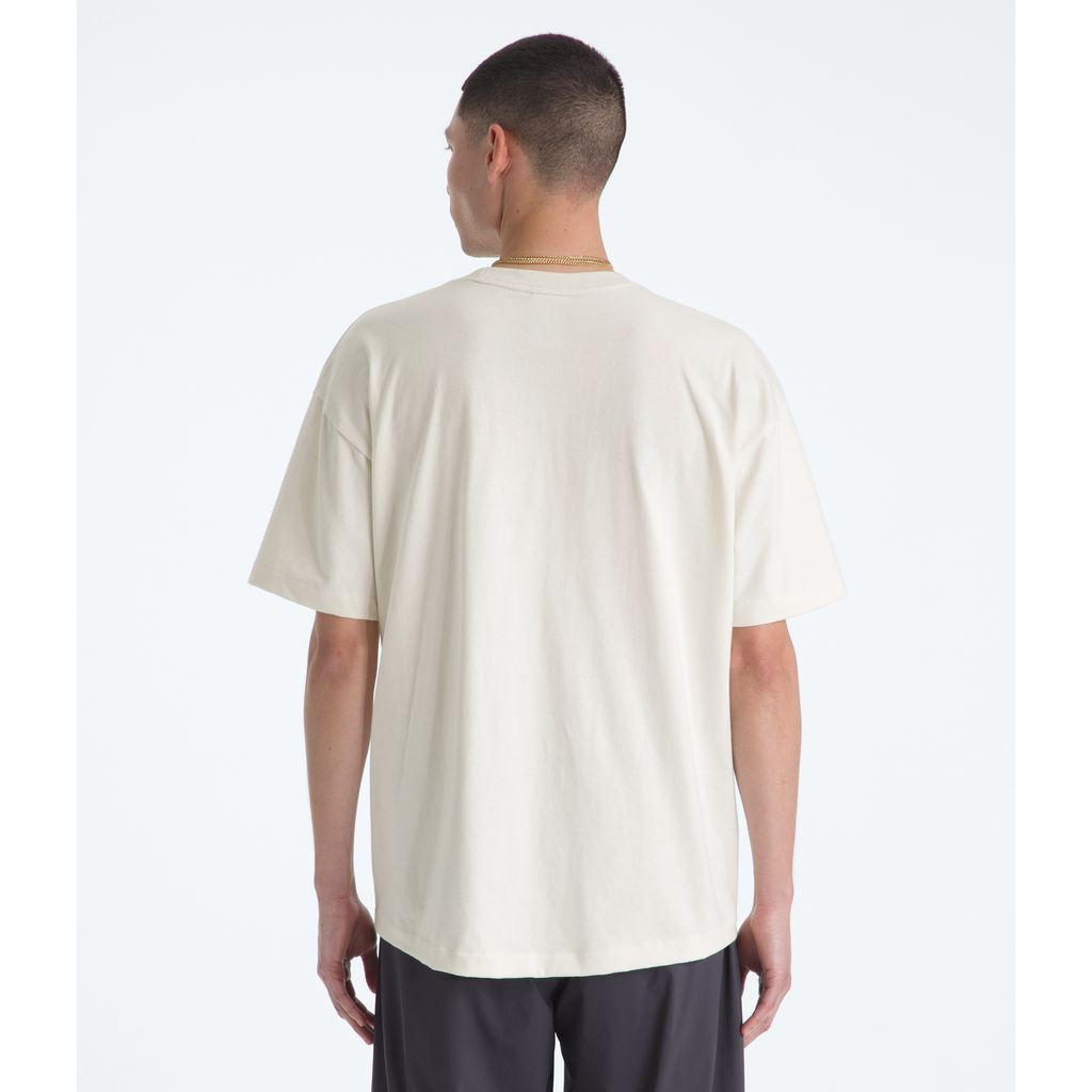 The North Face Men's Red Box Short-Sleeve Tee in White Dune