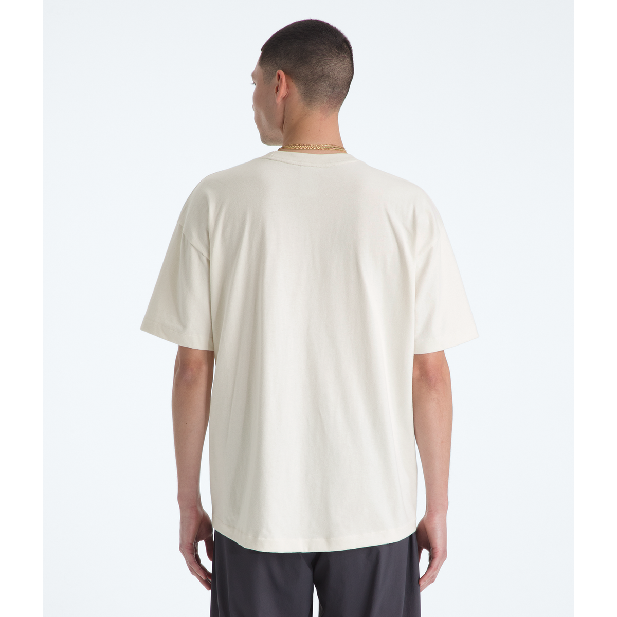 The North Face Men's Red Box Short-Sleeve Tee in White Dune