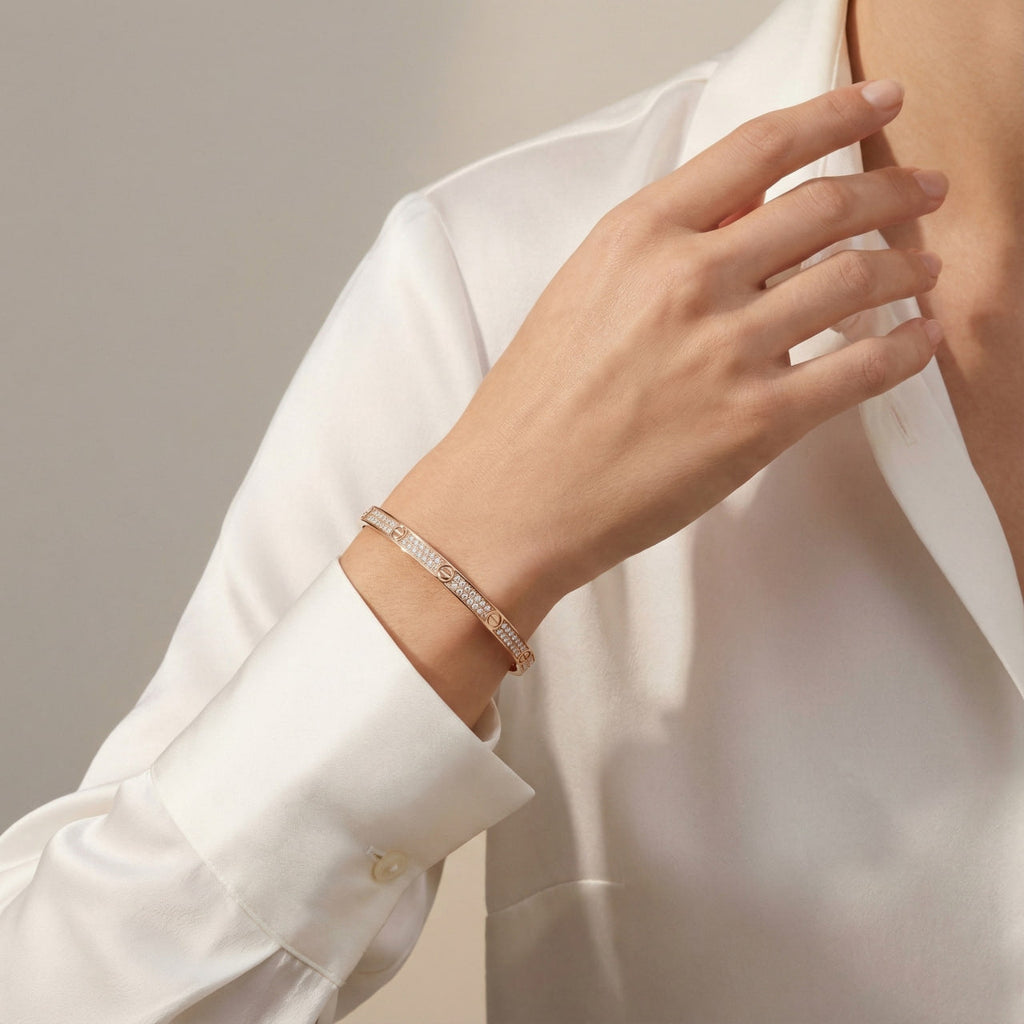 Cartier Small Paved Diamonds Love Bracelet Radiant Elegance