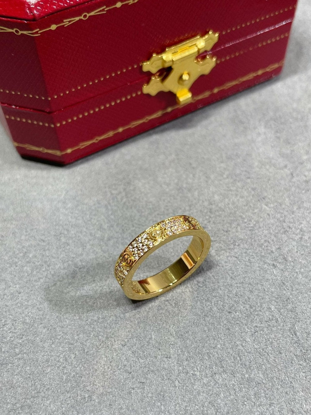 Cartier Love Pavé Slim Ring