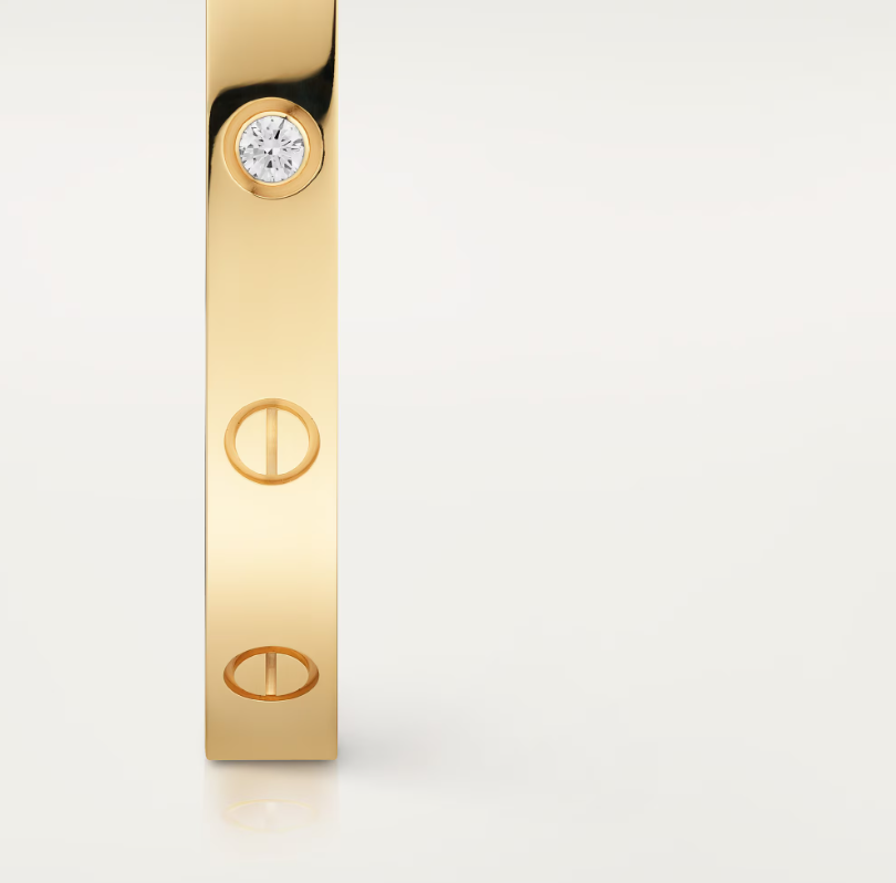 Cartier Open Cuff One Diamond Love Bracelet