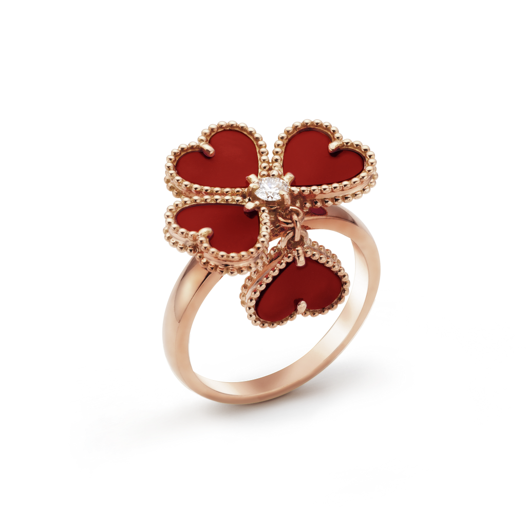 Van Cleef & Arpels Sweet Alhambra Effeuillage Clover Ring