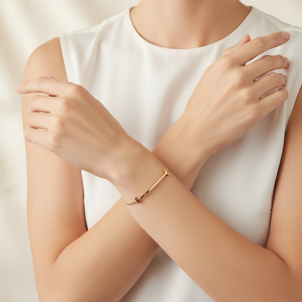 Tiffany Smile Curved Bracelet